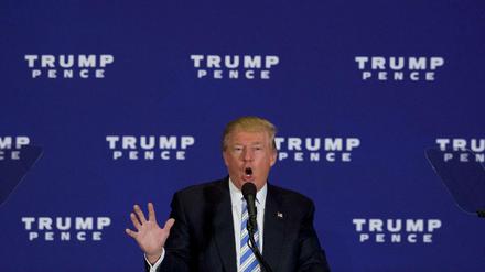 Präsidentschaftskandidat Donald Trump in Gettysburg.