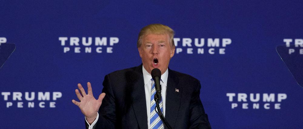 Präsidentschaftskandidat Donald Trump in Gettysburg.