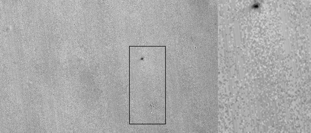 Die Absturzstelle des Landers aus dem Mars.