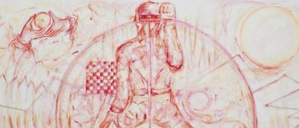 Jutta Koether: "Formula Won Balthus, PdF #3", 2016