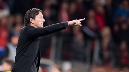Nicht immer Herr seiner Emotionen. Leverkusens Trainer Roger Schmidt.