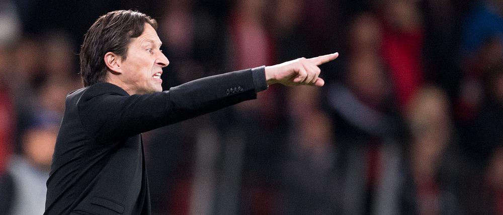 Nicht immer Herr seiner Emotionen. Leverkusens Trainer Roger Schmidt.