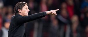 Nicht immer Herr seiner Emotionen. Leverkusens Trainer Roger Schmidt.