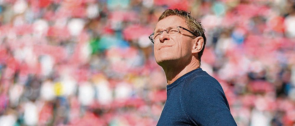 Ralf Rangnick ist überzeugt, dass bei RB Leipzig "in 100 Jahren noch erfolgreich Fußball gespielt wird".