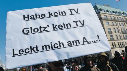 Der Zwang zum Rundfunkbeitrag ist noch immer umstritten.