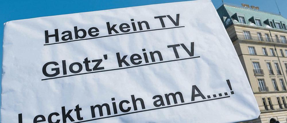 Der Zwang zum Rundfunkbeitrag ist noch immer umstritten.