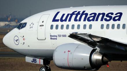 Arbeitspferd der Lufthansa. Ein Flugzeug des Typs Boeing 737. 
