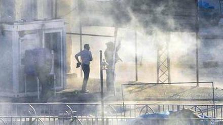 Im irakischen Kirkuk kämpften am Freitag kurdische Truppen gegen die Terroristen vom „Islamischen Staat“. Foto: Ako Rasheed/Reuters