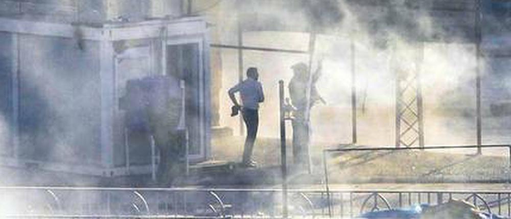 Im irakischen Kirkuk kämpften am Freitag kurdische Truppen gegen die Terroristen vom „Islamischen Staat“. Foto: Ako Rasheed/Reuters