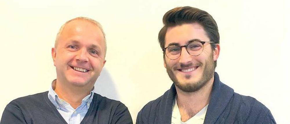Die Gründer: Thomas Leliveld und Hubertus Hornstein (links) 
