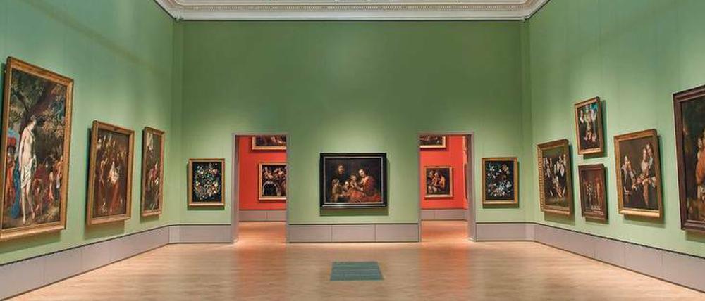 Rembrandt im Mittelpunkt. Blick in die neu gestalteten Braunschweiger Museumshallen.