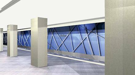 Blaues Wunder: der U-Bahnhof Rudow.