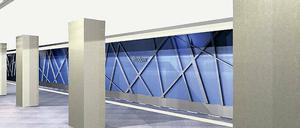 Blaues Wunder: der U-Bahnhof Rudow.