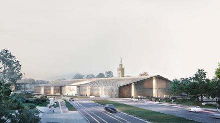 Außenansicht des geplanten Museums der Moderne an der Potsdamer Straße.