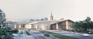 Außenansicht des geplanten Museums der Moderne an der Potsdamer Straße.