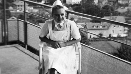 Typischer Frauenberuf. Inge Sprinck als junge Krankenschwester