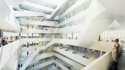 Weitläufig. Entwurf für die neue Landesbibliothek, 2014 vorgestellt. 