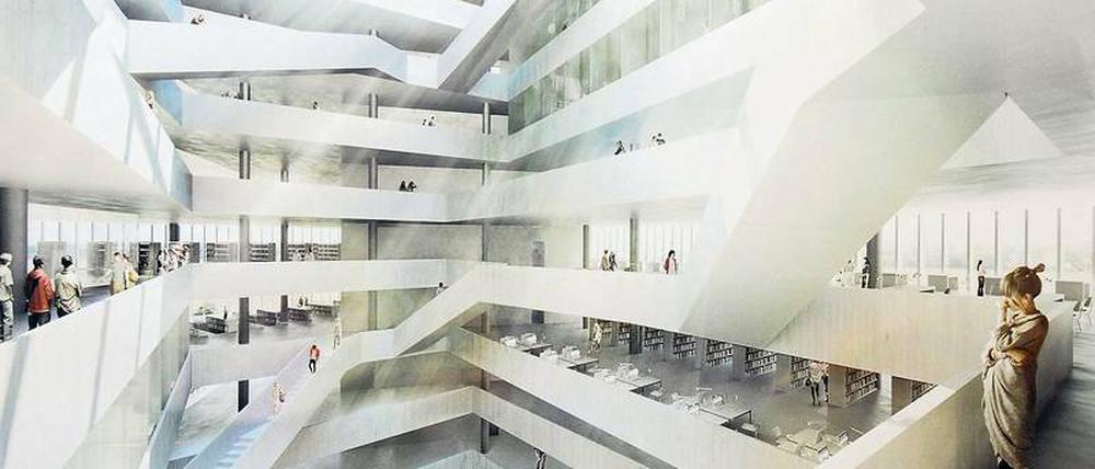 Weitläufig. Entwurf für die neue Landesbibliothek, 2014 vorgestellt.