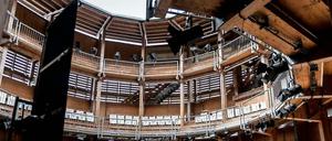 Das Globe Theater in Schwäbisch-Hall vor dem Abbau.