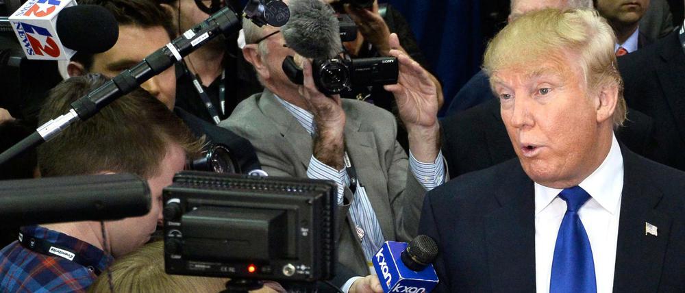 Immer für eine Provokation gut: Donald Trump und die Medien.