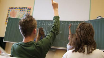 Da war es noch warm: ein Archivbild vom Unterricht im Paulsen-Gymnasium.