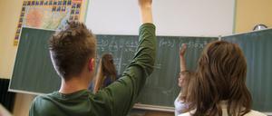 Da war es noch warm: ein Archivbild vom Unterricht im Paulsen-Gymnasium.