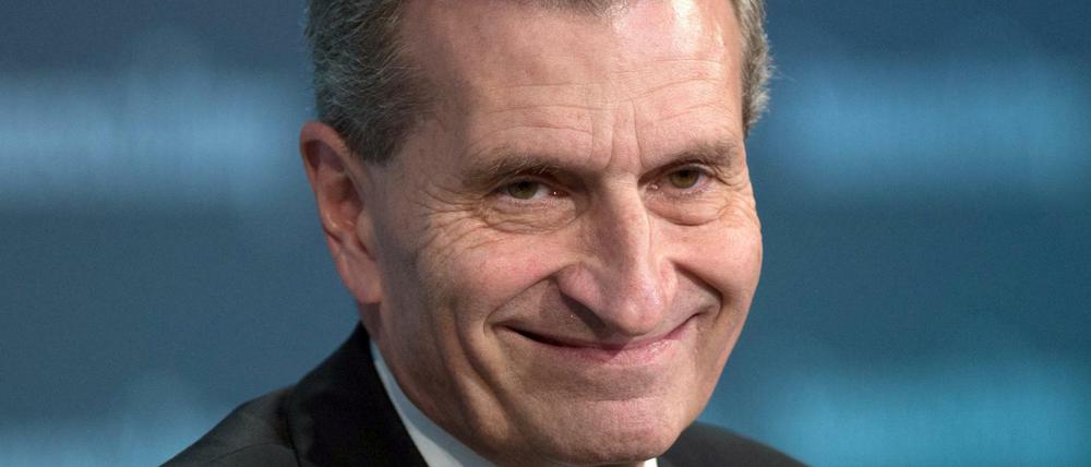 Der EU-Kommissar für Digitale Wirtschaft und Gesellschaft, Günther Oettinger.