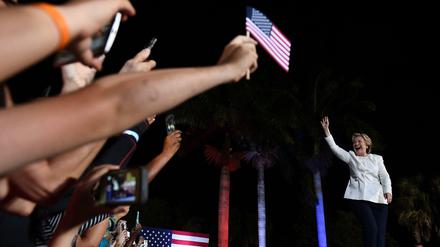 Hillary Clintons Vorsprung ist in den letzten Tagen vor der Wahl deutlich geschrumpft. 