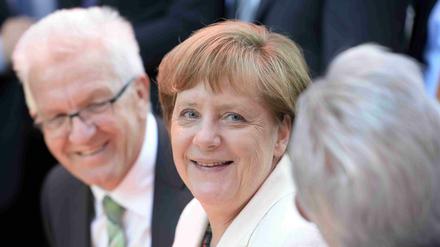 Winfried Kretschmann befürwortet eine erneute Kanzlerkandidatur von Angela Merkel. 