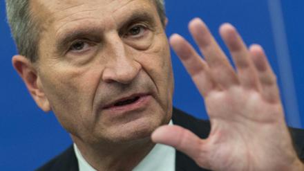 EU-Kommissar Günther Oettinger (CDU). 