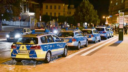 Polizeieinsatz Mitte September in Bautzen. Am Dienstagabend wurden in der ostsächsischen Stadt erneut Flüchtlinge bedroht und attackiert. 