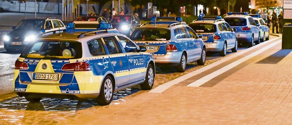 Polizeieinsatz Mitte September in Bautzen. Am Dienstagabend wurden in der ostsächsischen Stadt erneut Flüchtlinge bedroht und attackiert.