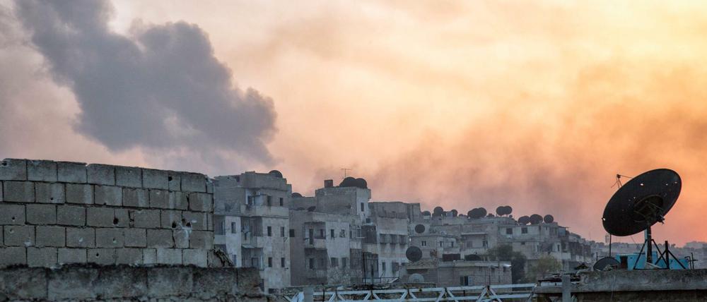 Rauch über Aleppo: Die syrische Stadt ist seit 2012 umkämpft. 