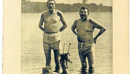Bild für Prozesse. „Ebert und Noske in der Sommerfrische“, August 1919.