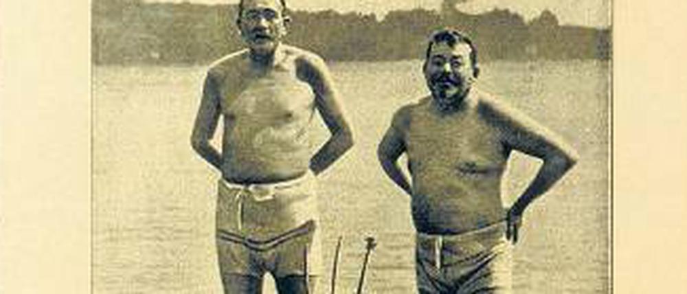 Bild für Prozesse. „Ebert und Noske in der Sommerfrische“, August 1919.