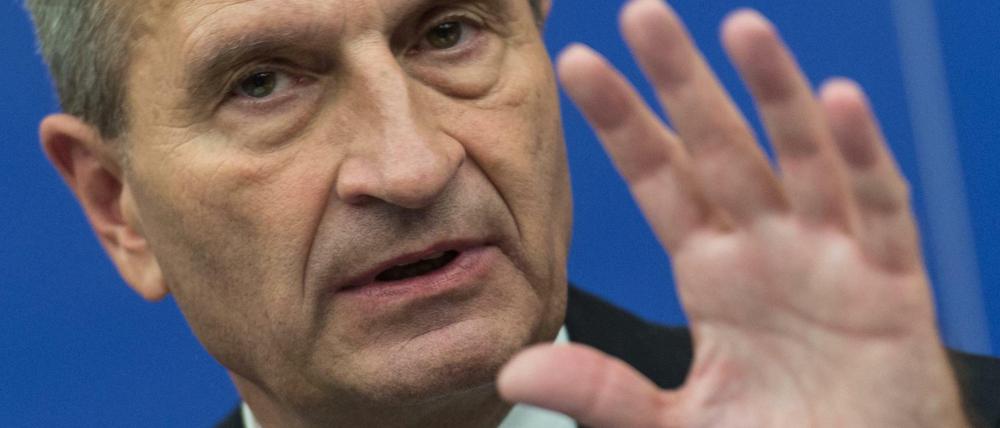 EU-Digitalkommissar Günther Oettinger (CDU).