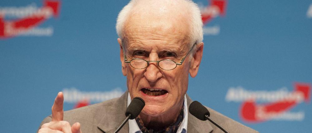 Albrecht Glaser, Kandidat der AfD zur Wahl des Bundespräsidenten.