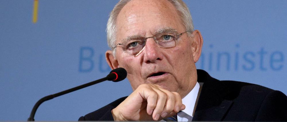 Bundesfinanzminister Wolfgang Schäuble.