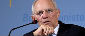 Bundesfinanzminister Wolfgang Schäuble. 
