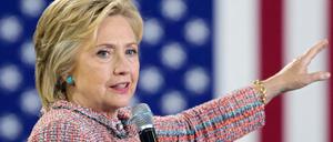 Hillary Clinton bei einem Wahlkampfauftritt.