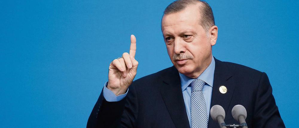 Recep Tayyip Erdogan verbat sich jede Einmischung in die türkische Politik.