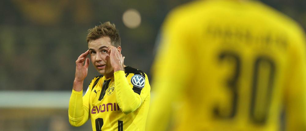 Kein Grund zum Gruseln. Mario Götze ist eigentlich nicht für bösartige Aktionen bekannt. Der HSV hat trotzdem Angst. 