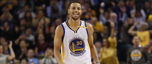 Hat sich selbst zum Lachen gebracht. Rekordschütze Stephen Curry.