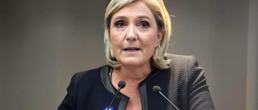 Die Chefin des Front National, Marine Le Pen.