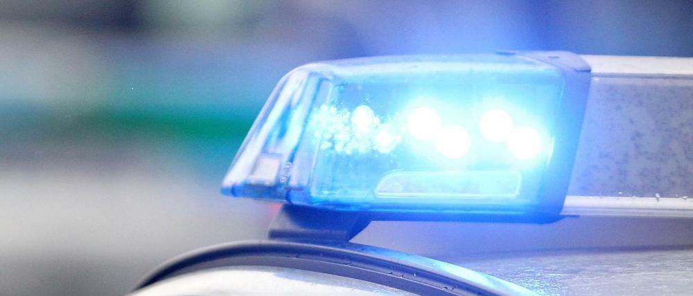 Die Polizei im Einsatz. 