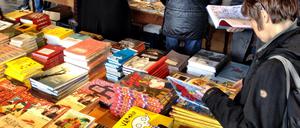 Zeit für Nachschub. Ein Comic-Stand auf dem Fumetto-Festival im Frühjahr 2016.