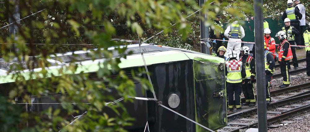 Tram-Unfall in London. 