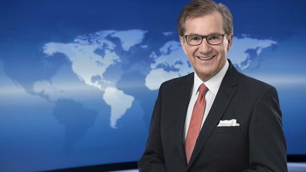 So kennt man ARD-aktuell-Chefsprecher und Moderator Jan Hofer. Am Donnerstag musste seine Präsentation der "Tagesthemen-"Nachrichten abbrechen.