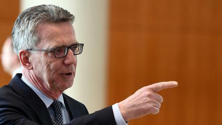 Innenminister Thomas de Maizière (CDU).