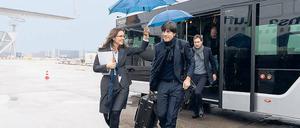 Im Regen. Bundestrainer Löw werden fünf Weltmeister fehlen.